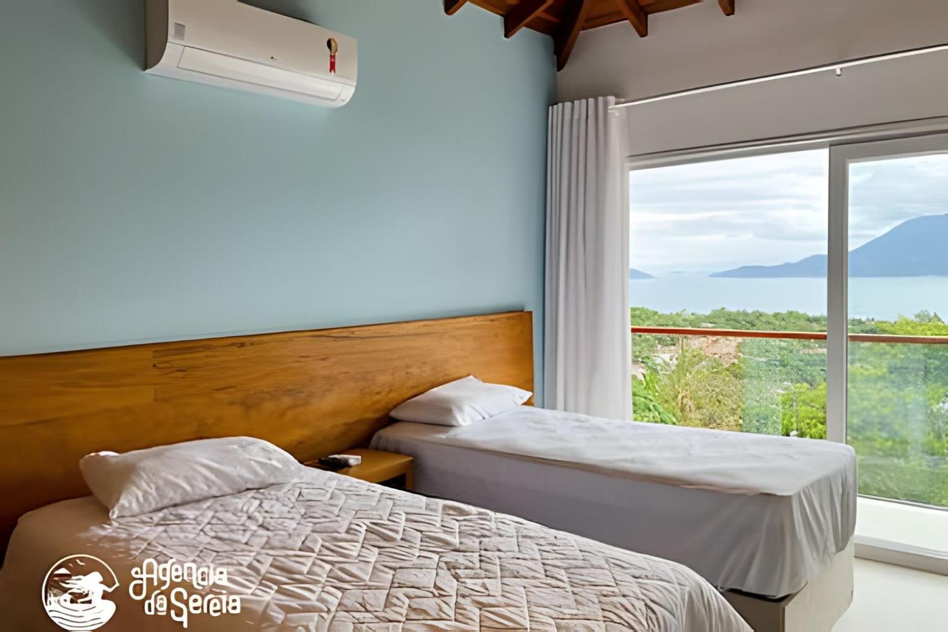 Linda Casa Com Vista Incrivel Em Condominio No Sul Da Ilha Ilhabela Bagian luar foto