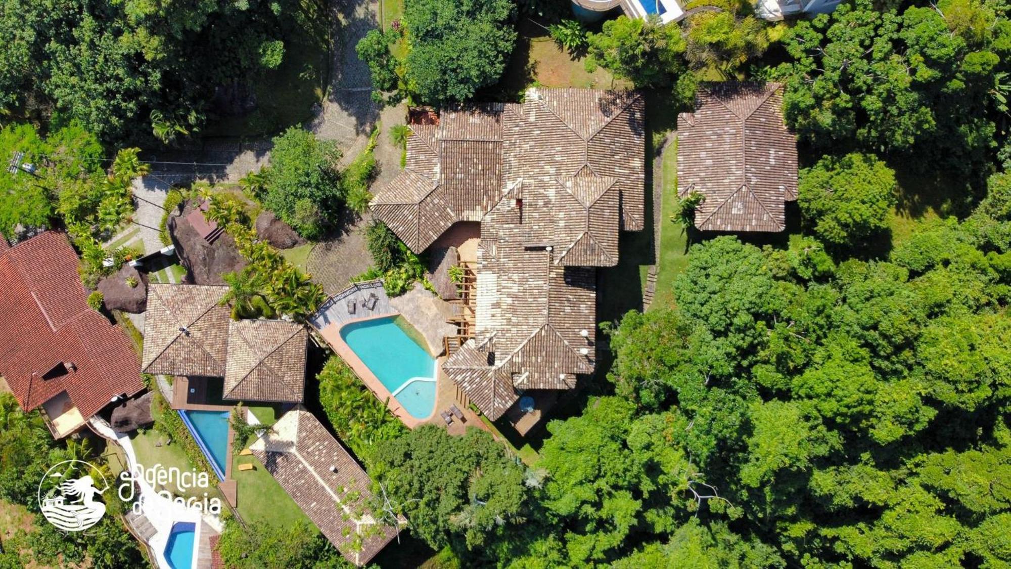 Linda Casa Com Vista Incrivel Em Condominio No Sul Da Ilha Ilhabela Bagian luar foto