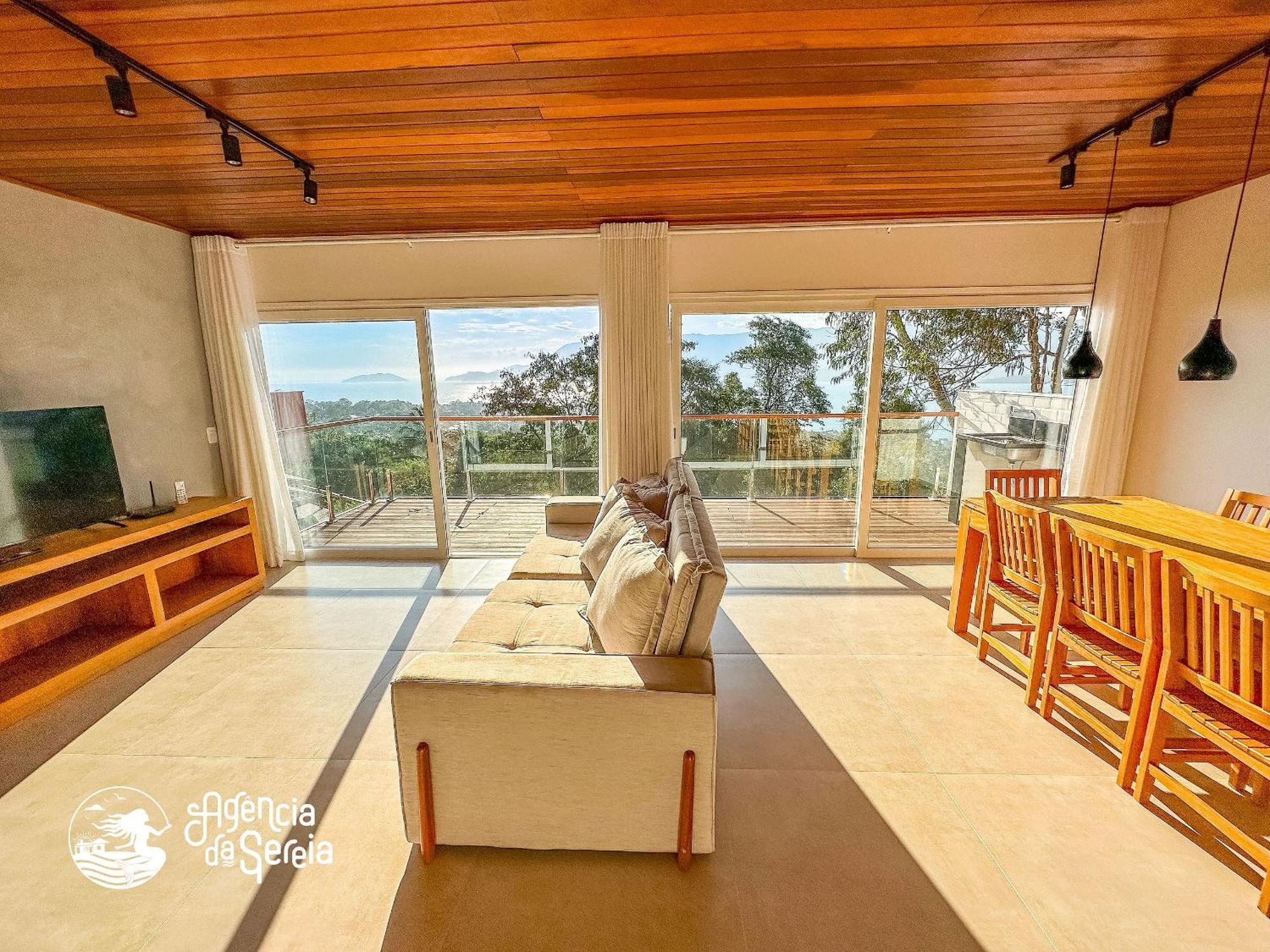 Linda Casa Com Vista Incrivel Em Condominio No Sul Da Ilha Ilhabela Bagian luar foto