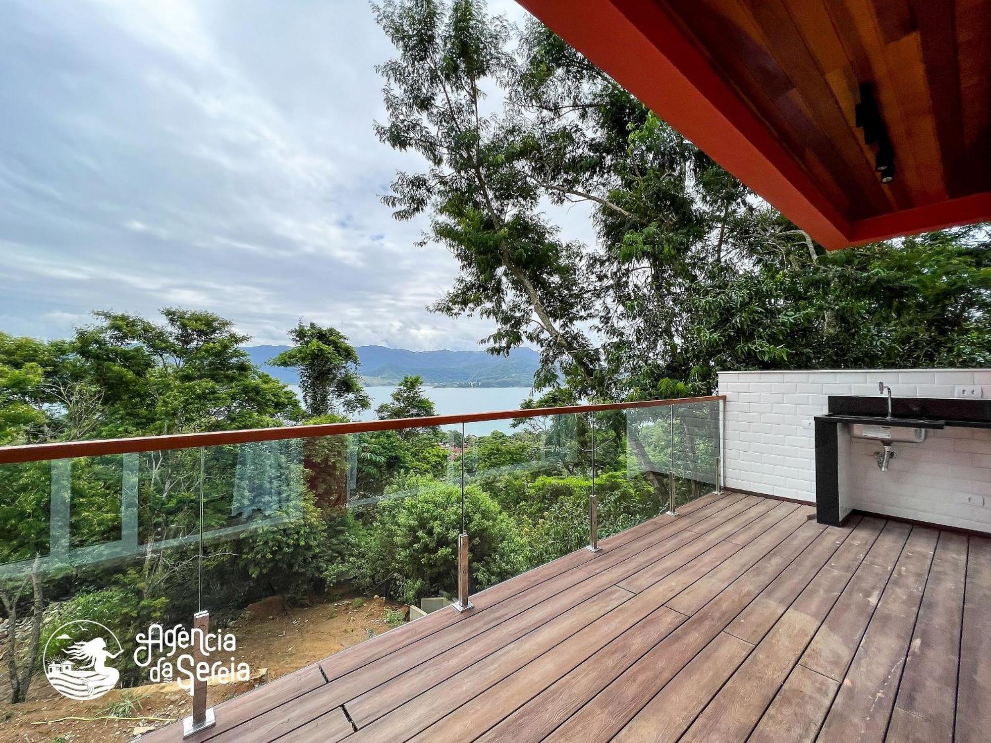 Linda Casa Com Vista Incrivel Em Condominio No Sul Da Ilha Ilhabela Bagian luar foto